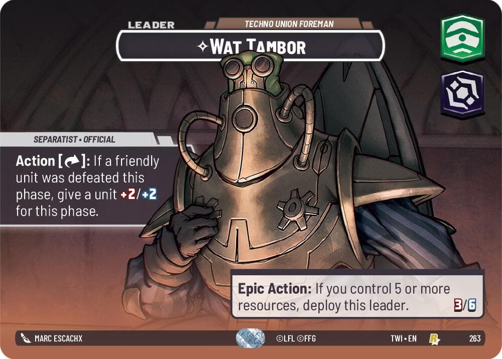 Wat Tambor - Techno Union Foreman (Showcase) — Twilight of the Republic card