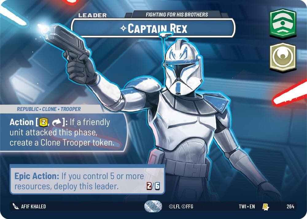 Captain Rex - Fighting For His Brothers (Showcase) — Twilight of the Republic card
