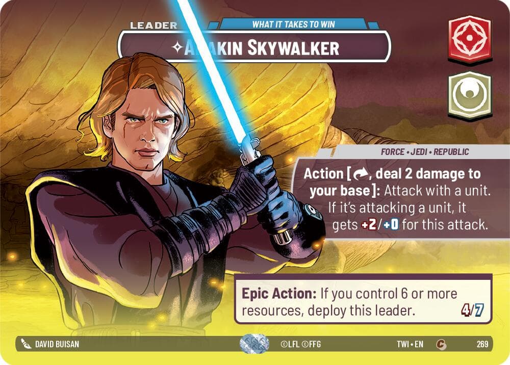 Anakin Skywalker - What it Takes to Win (Showcase) — Twilight of the Republic card