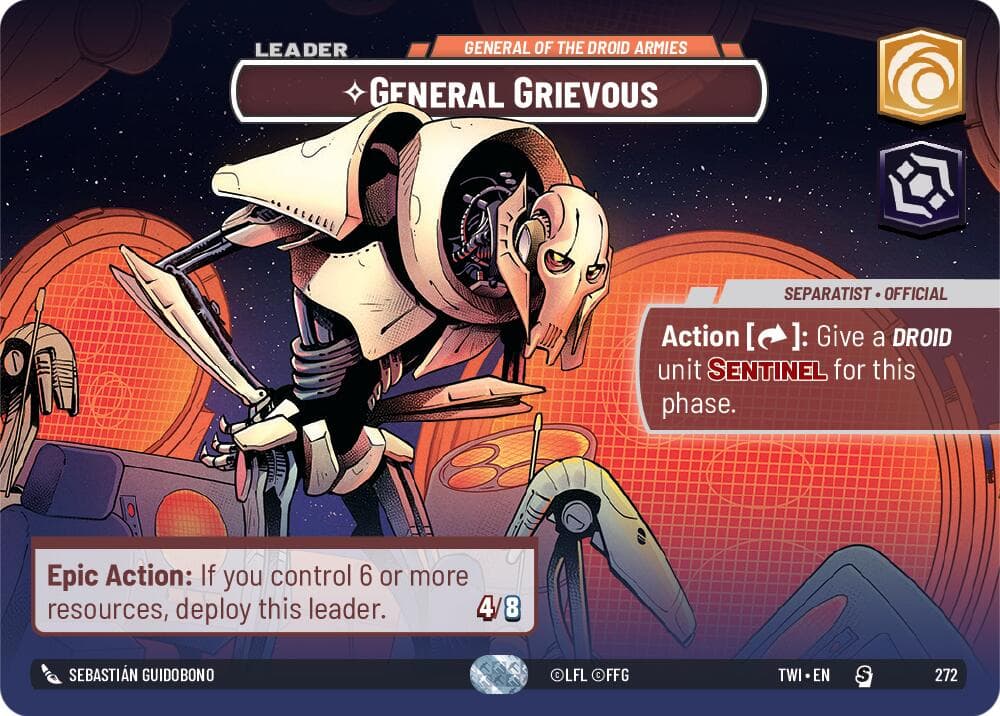 General Grievous - General of the Droid Armies (Showcase) — Twilight of the Republic card