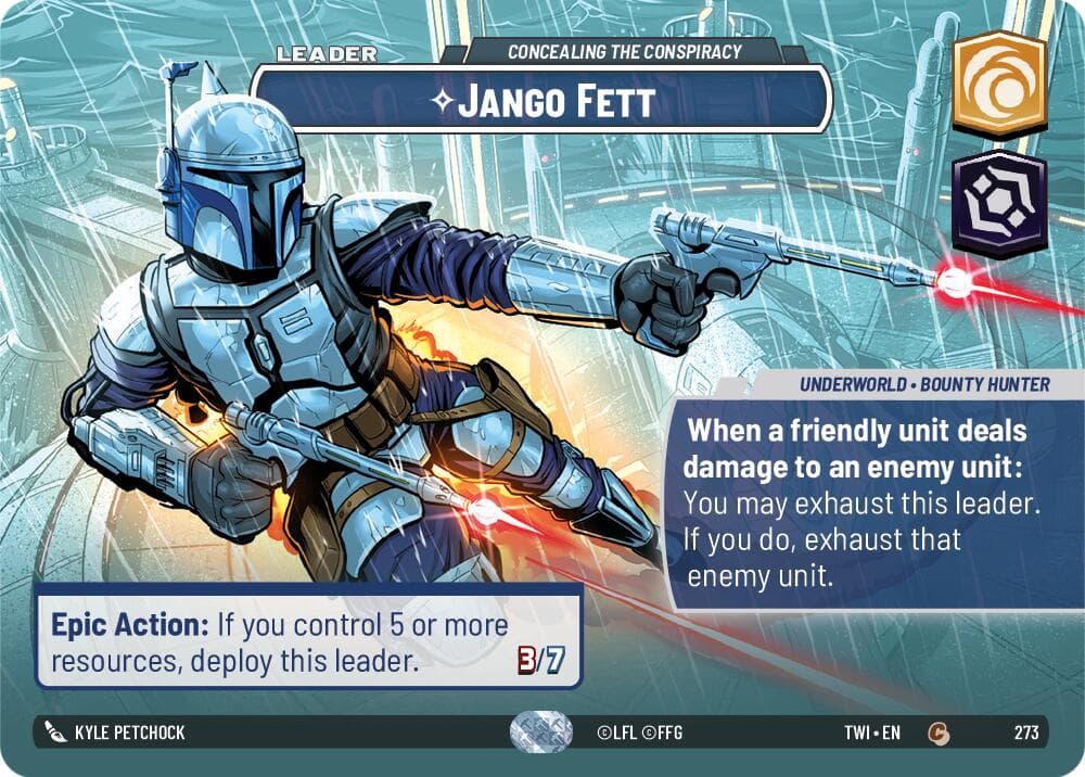 Jango Fett - Concealing the Conspiracy (Showcase) — Twilight of the Republic card