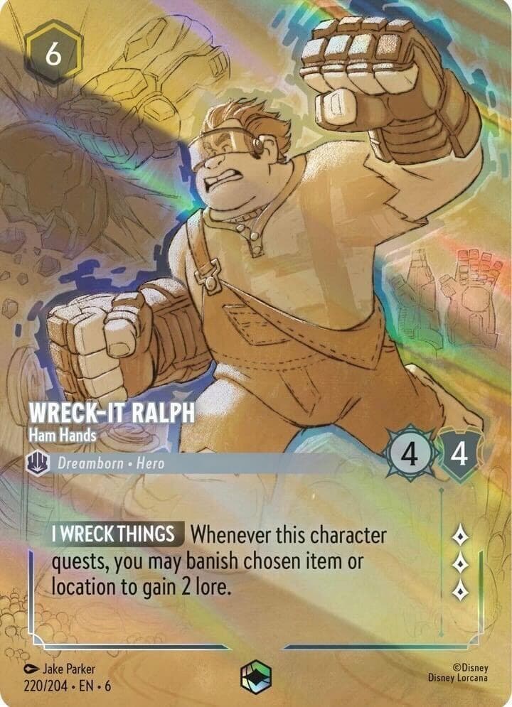 Wreck-It Ralph - Ham Hands (Enchanted) — Azurite Sea card