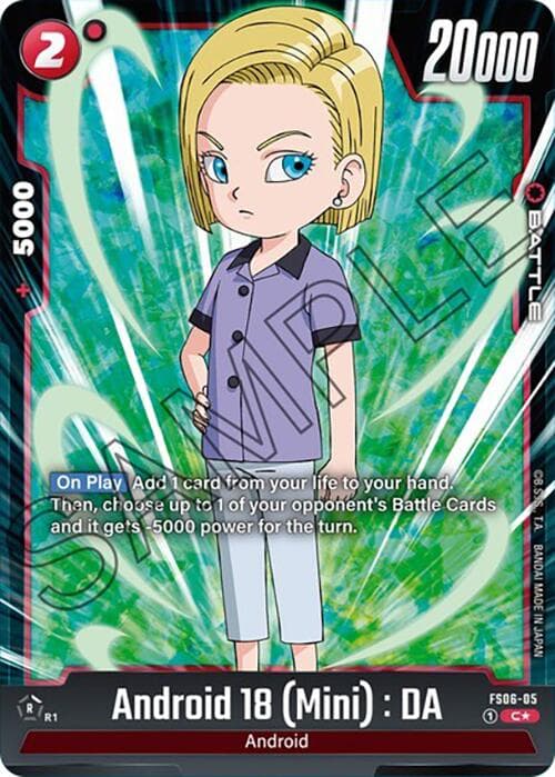 Android 18 (Mini) : DA (Bonus Pack Alternate Art) — Starter Deck 6: Son Goku (Mini) card
