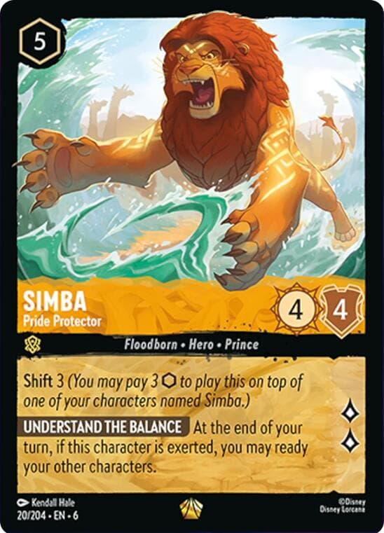 Simba - Pride Protector — Azurite Sea card