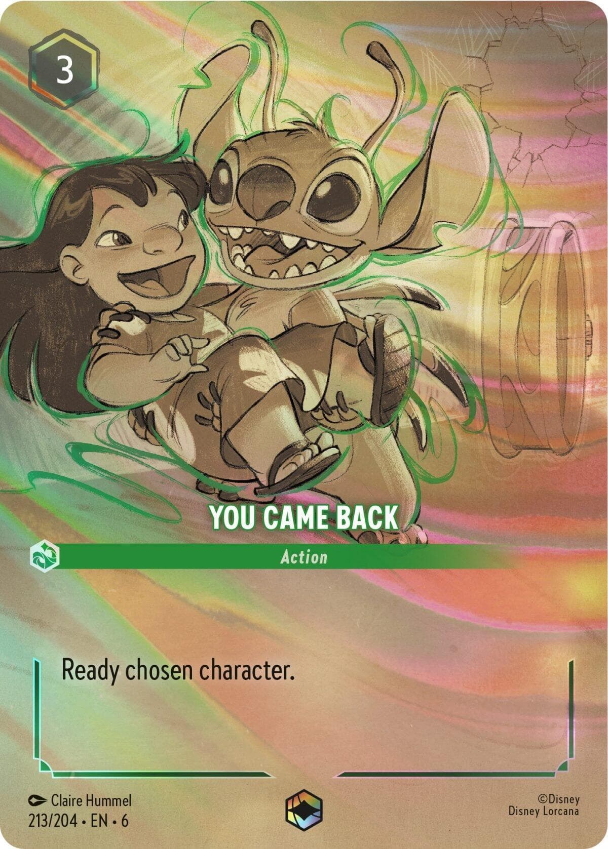 You Came Back (Enchanted) — Azurite Sea card