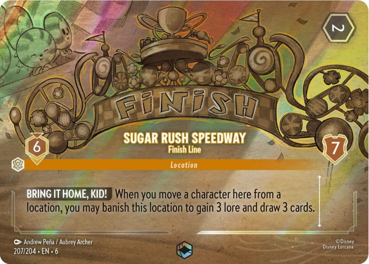 Sugar Rush Speedway - Finish Line (Enchanted) — Azurite Sea card