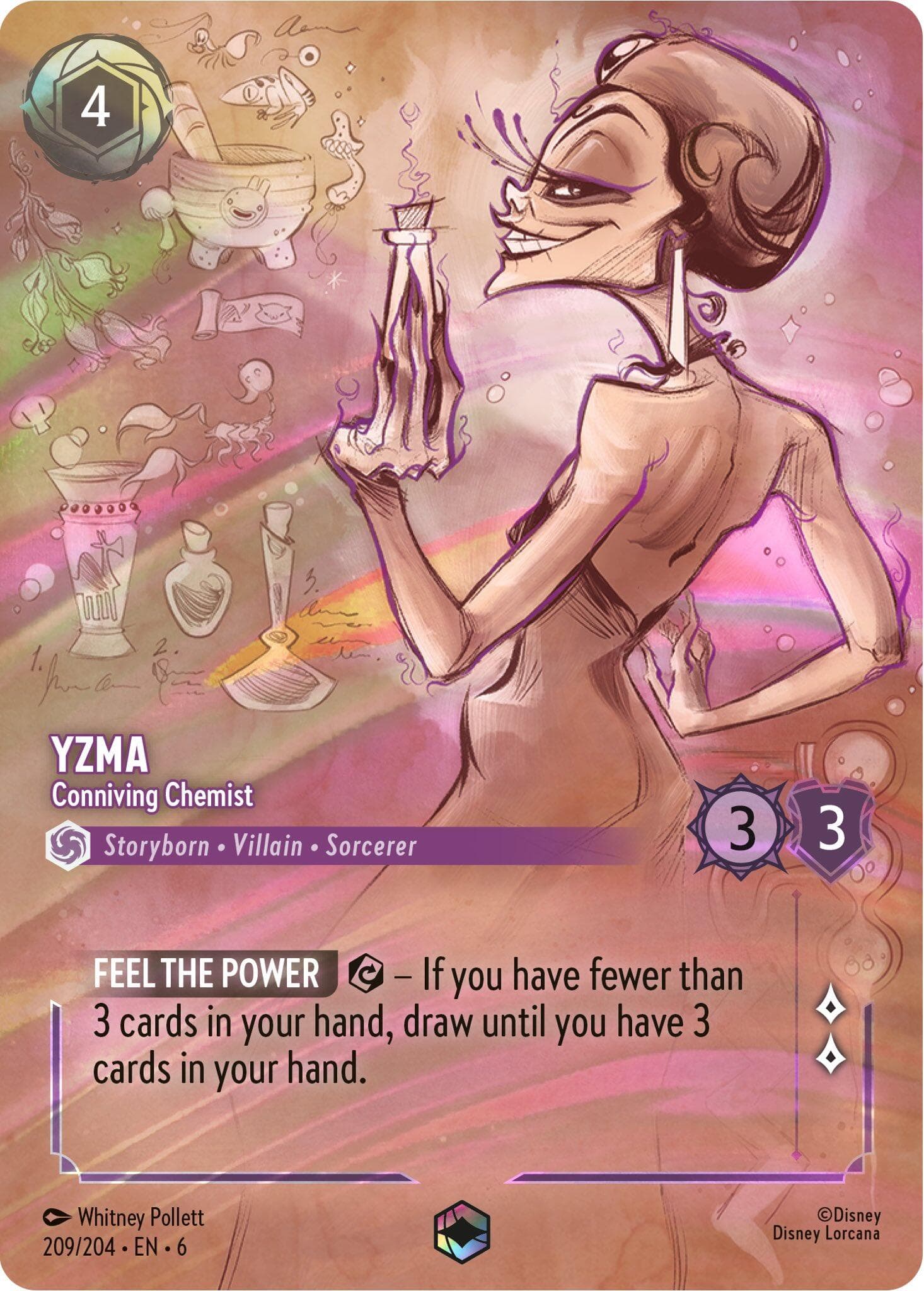 Yzma - Conniving Chemist (Enchanted) — Azurite Sea card