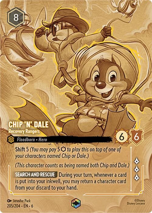 Chip 'n' Dale - Recovery Rangers (Enchanted) — Azurite Sea card