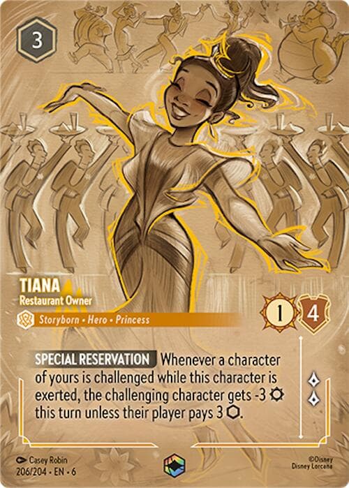 Tiana - Restaurant Owner (Enchanted) — Azurite Sea card