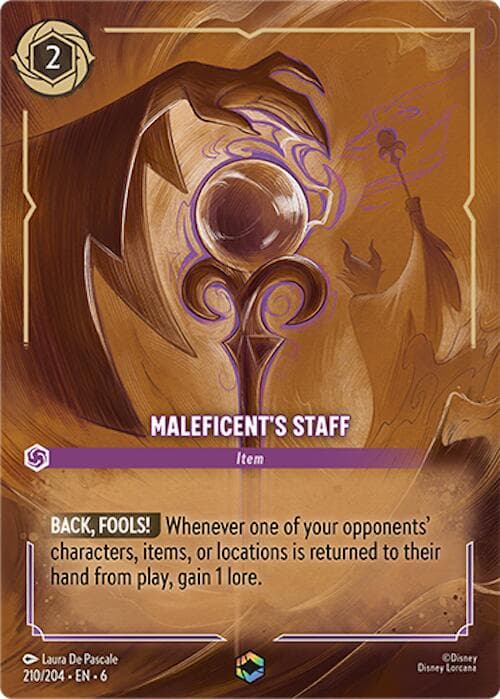 Maleficent's Staff (Enchanted) — Azurite Sea card