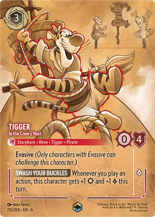 Tigger - In the Crow's Nest (Enchanted) — Azurite Sea card