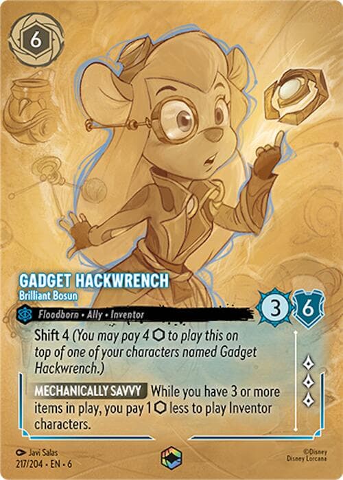 Gadget Hackwrench - Brilliant Bosun (Enchanted) — Azurite Sea card