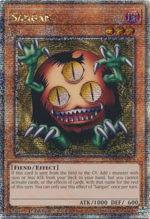 Sangan (Quarter Century Secret Rare) — Quarter Century Bonanza card