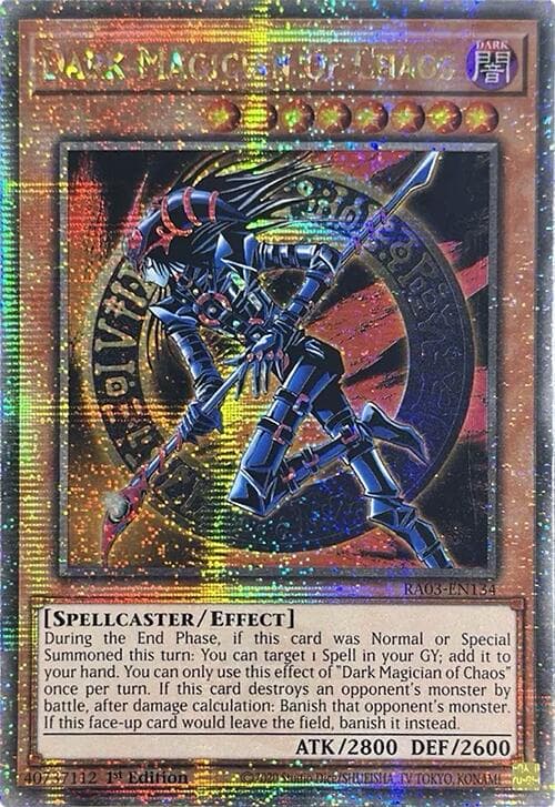 Dark Magician of Chaos (Quarter Century Secret Rare) — Quarter Century Bonanza card