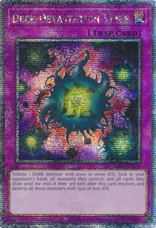 Deck Devastation Virus (Quarter Century Secret Rare) — Quarter Century Bonanza card