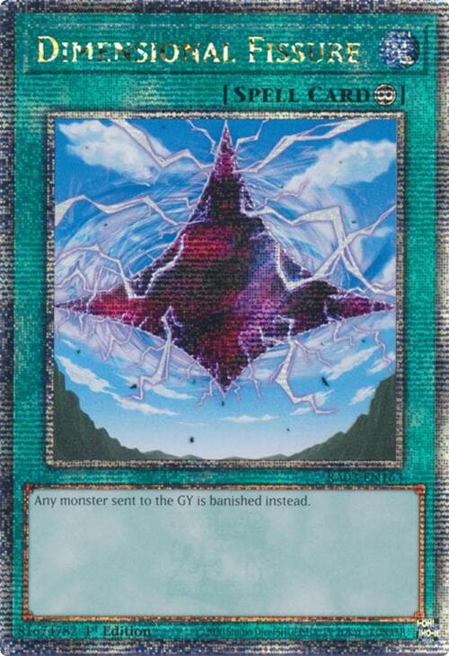 Dimensional Fissure (Quarter Century Secret Rare) — Quarter Century Bonanza card