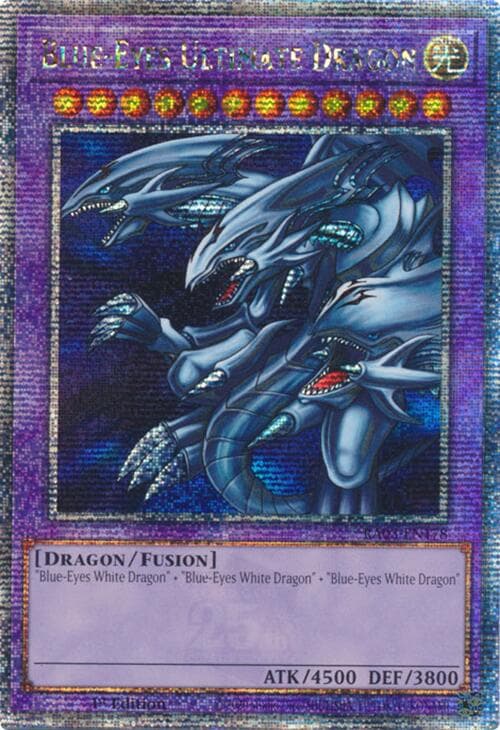 Blue-Eyes Ultimate Dragon (Quarter Century Secret Rare) — Quarter Century Bonanza card