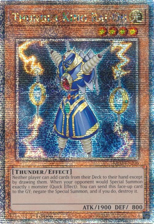 Thunder King Rai-Oh (Quarter Century Secret Rare) — Quarter Century Bonanza card