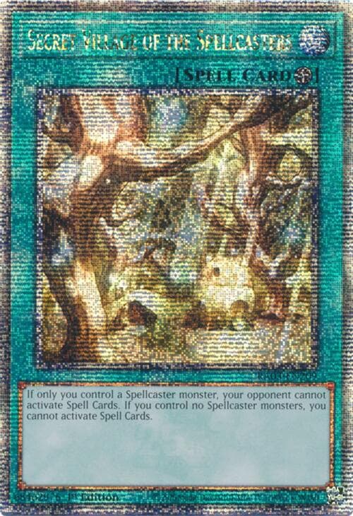Secret Village of the Spellcasters (Quarter Century Secret Rare) — Quarter Century Bonanza card