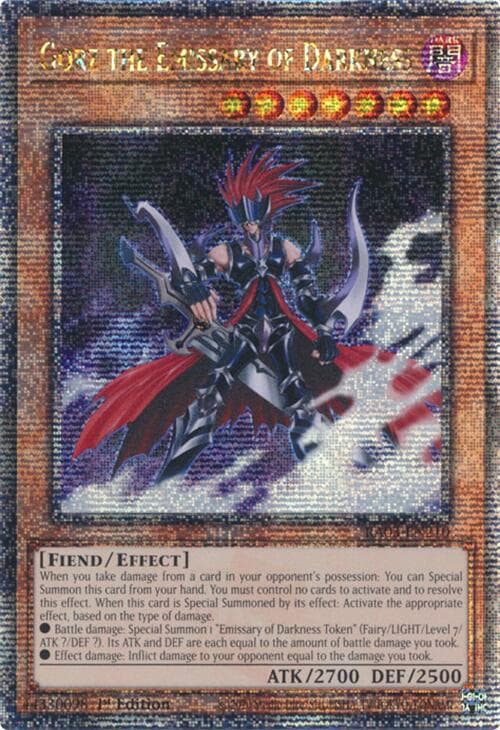 Gorz the Emissary of Darkness (Quarter Century Secret Rare) — Quarter Century Bonanza card
