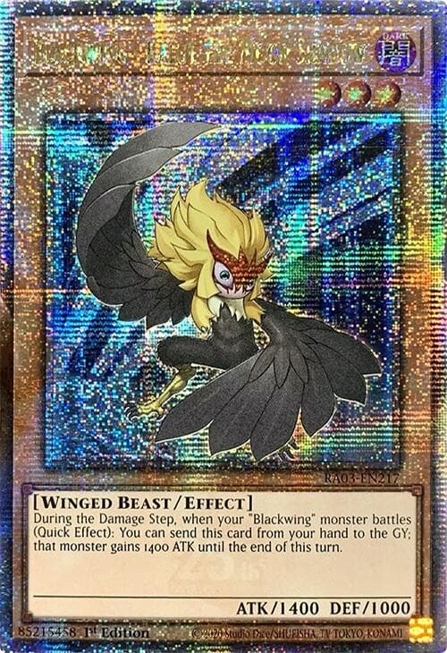Blackwing - Kalut the Moon Shadow (Quarter Century Secret Rare) — Quarter Century Bonanza card