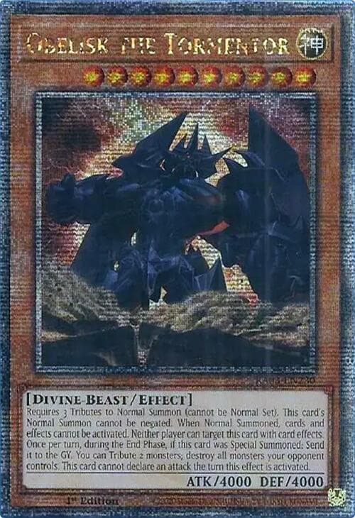 Obelisk the Tormentor (Quarter Century Secret Rare) — Quarter Century Bonanza card