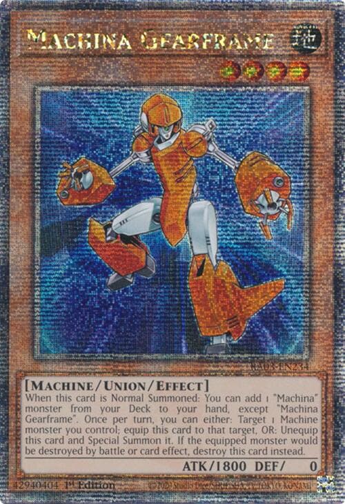 Machina Gearframe (Quarter Century Secret Rare) — Quarter Century Bonanza card