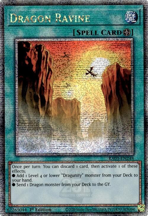 Dragon Ravine (Quarter Century Secret Rare) — Quarter Century Bonanza card