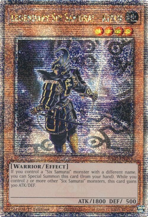Legendary Six Samurai - Kizan (Quarter Century Secret Rare) — Quarter Century Bonanza card