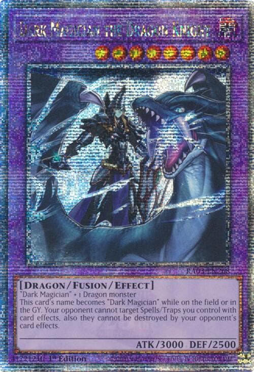 Dark Magician the Dragon Knight (Quarter Century Secret Rare) — Quarter Century Bonanza card