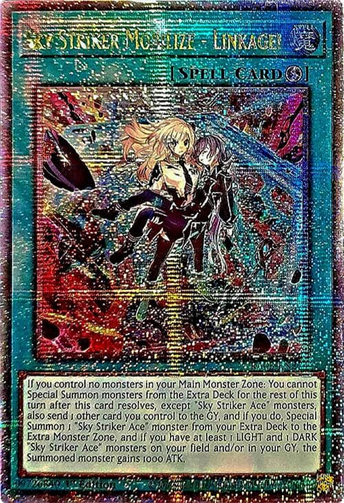 Sky Striker Mobilize - Linkage! (Quarter Century Secret Rare) — Quarter Century Bonanza card