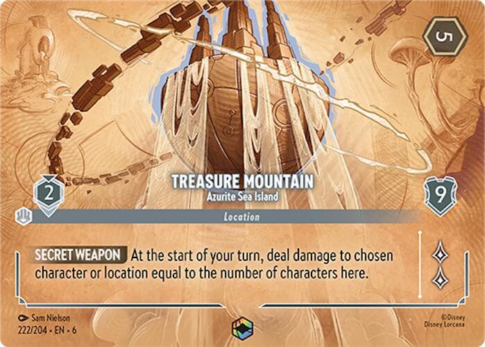 Treasure Mountain - Azurite Sea Island (Enchanted) — Azurite Sea card