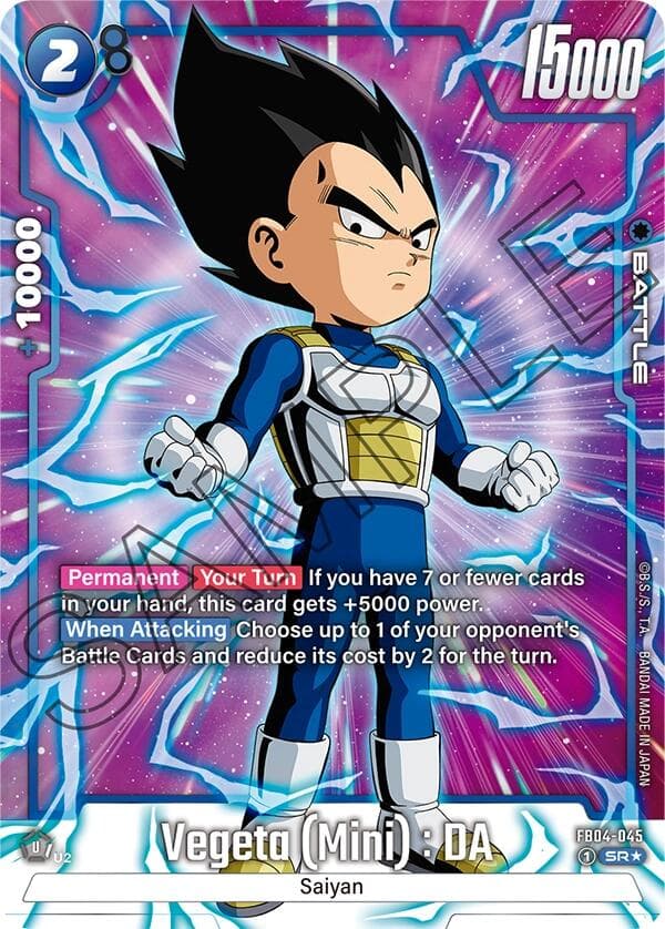 Vegeta (Mini) : DA (Alternate Art) — Ultra Limit card