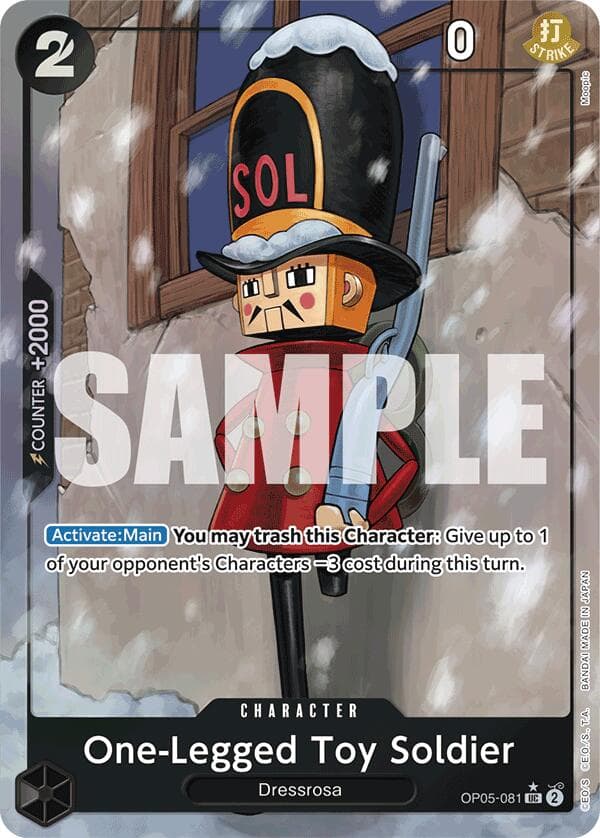 One-Legged Toy Soldier (Full Art) — Premium Booster -The Best- card