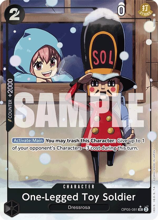 One-Legged Toy Soldier (Alternate Art) — Premium Booster -The Best- card