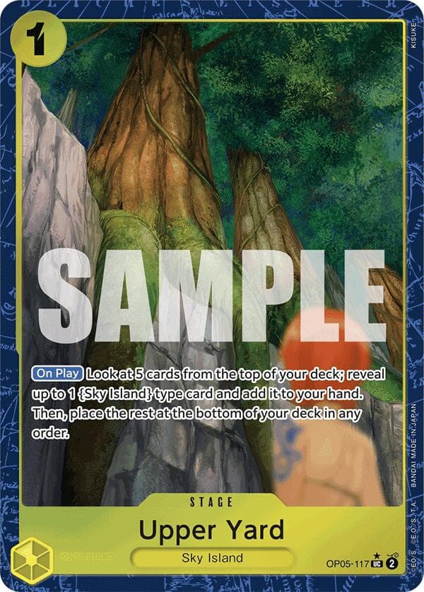Upper Yard (Alternate Art) — Premium Booster -The Best- card