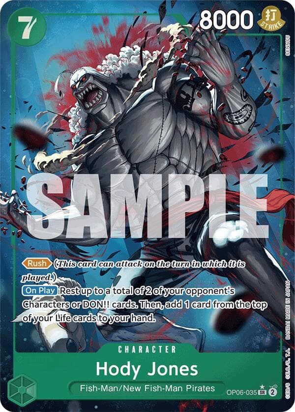 Hody Jones (Alternate Art) — Premium Booster -The Best- card