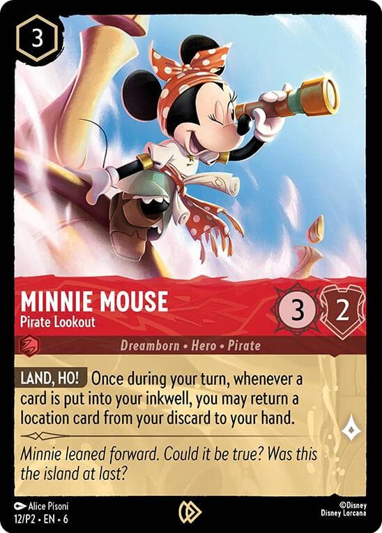 Minnie Mouse - Pirate Lookout — Disney Lorcana Promo Cards card