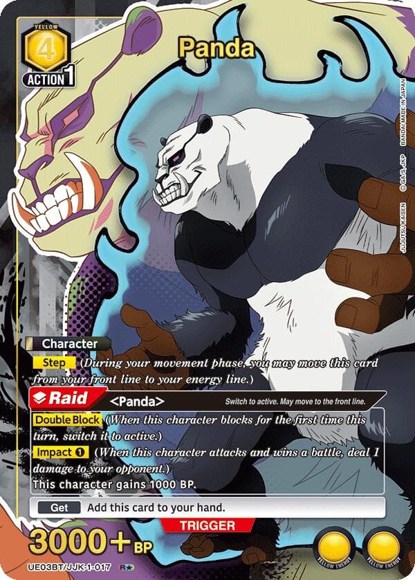 Panda (017) (R*) — UE03BT: Jujutsu Kaisen card