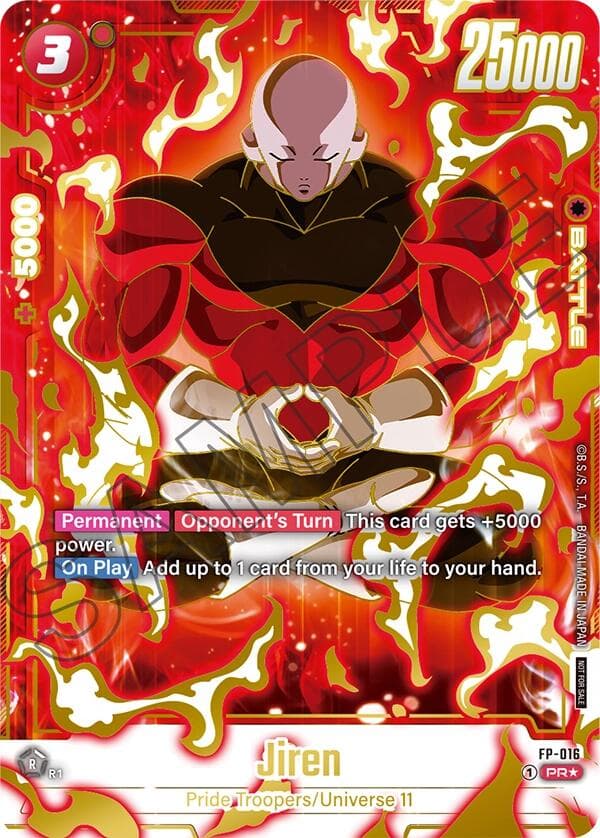 Jiren - FP-016 (Selection Pack 01 Finalist) — Tournament and Championship Promos card