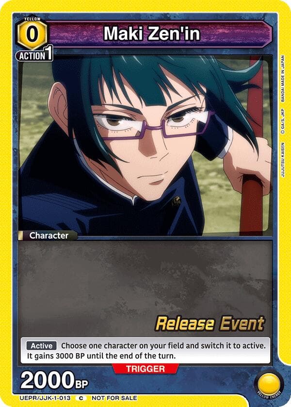 Maki Zen'in (013) — UE03BT: Jujutsu Kaisen Release Event Cards card