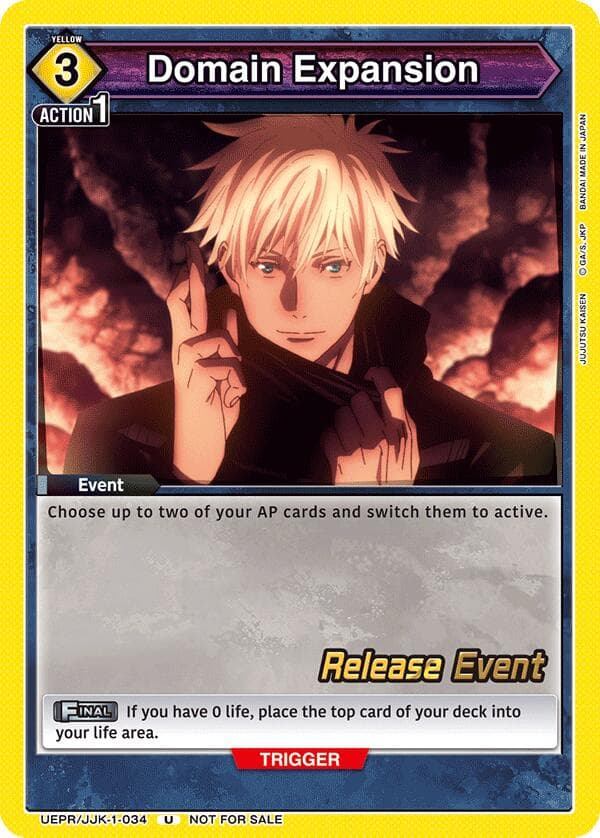 Domain Expansion — UE03BT: Jujutsu Kaisen Release Event Cards card