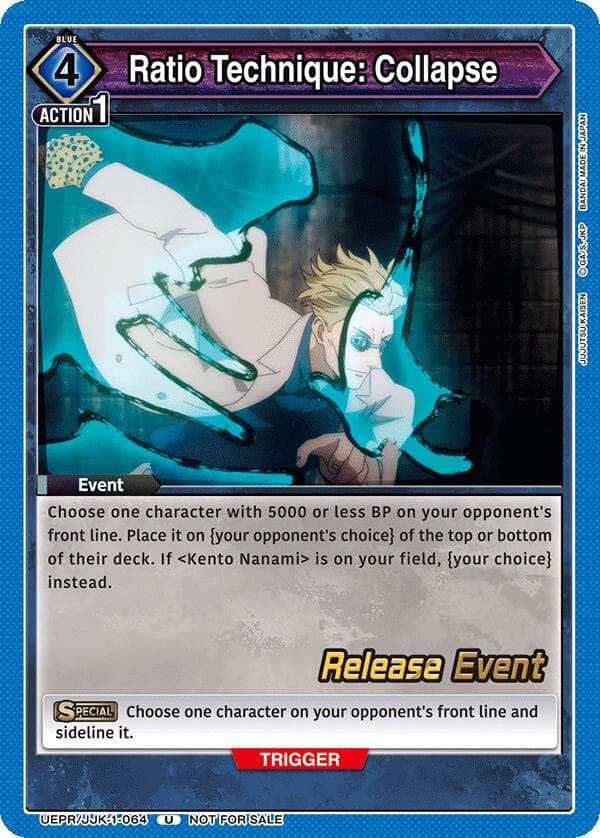 Ratio Technique: Collapse — UE03BT: Jujutsu Kaisen Release Event Cards card