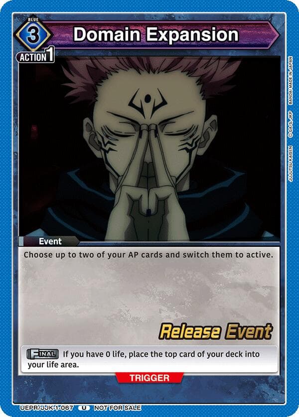 Domain Expansion (067) — UE03BT: Jujutsu Kaisen Release Event Cards card