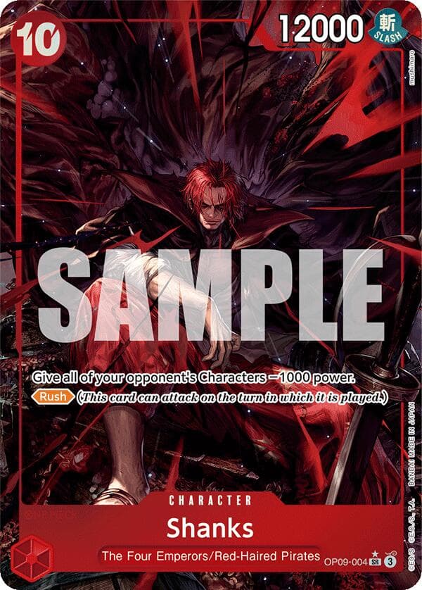 Shanks (004) (Alternate Art) — Emperors in the New World card