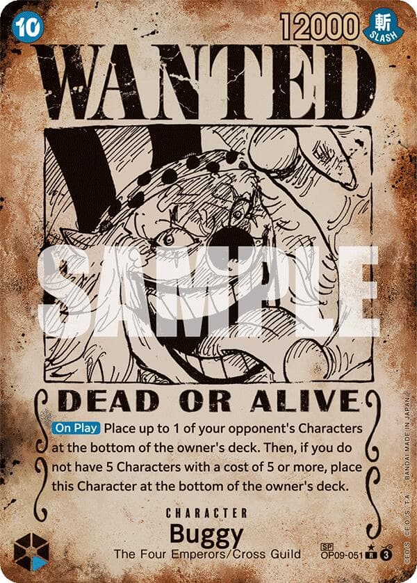 Buggy (051) (Wanted Poster) — Emperors in the New World card
