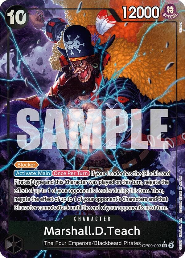 Marshall.D.Teach (093) (Alternate Art) — Emperors in the New World card