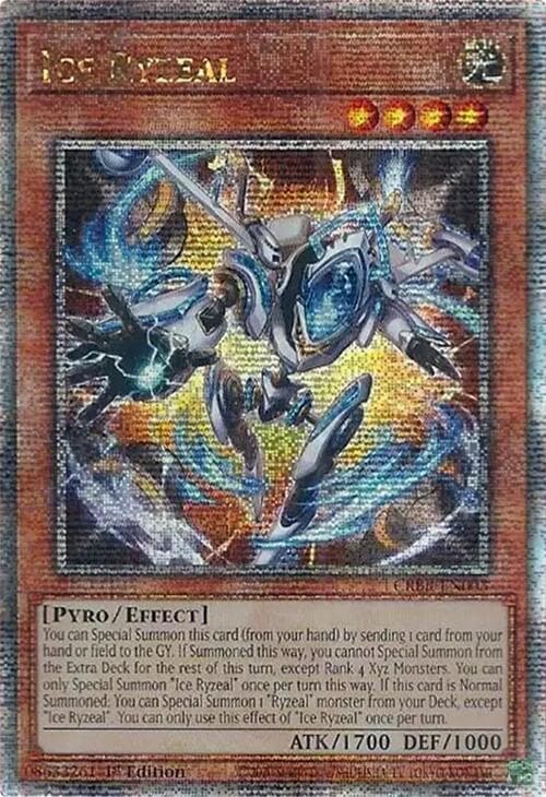 Ice Ryzeal (Quarter Century Secret Rare) — Crossover Breakers card