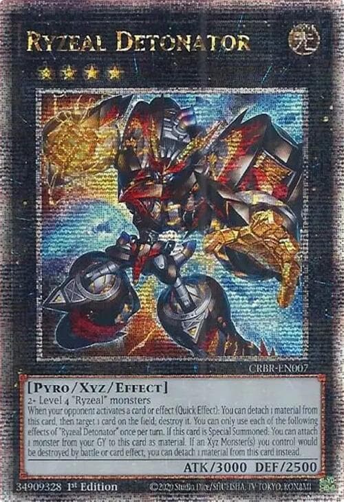 Ryzeal Detonator (Quarter Century Secret Rare) — Crossover Breakers card