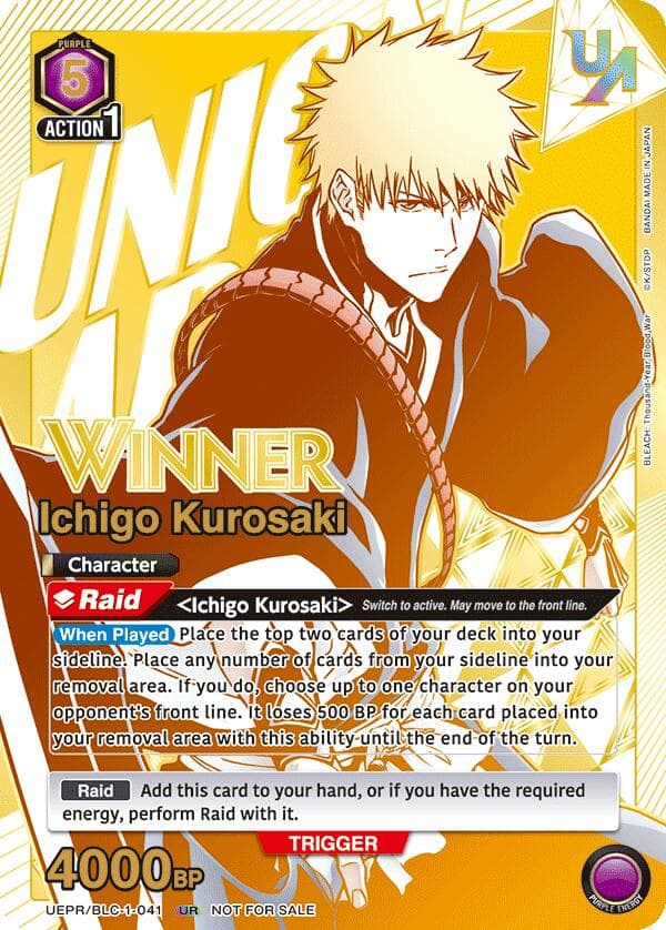 Ichigo Kurosaki (041) (Winner) — Union Arena Promotion Cards card
